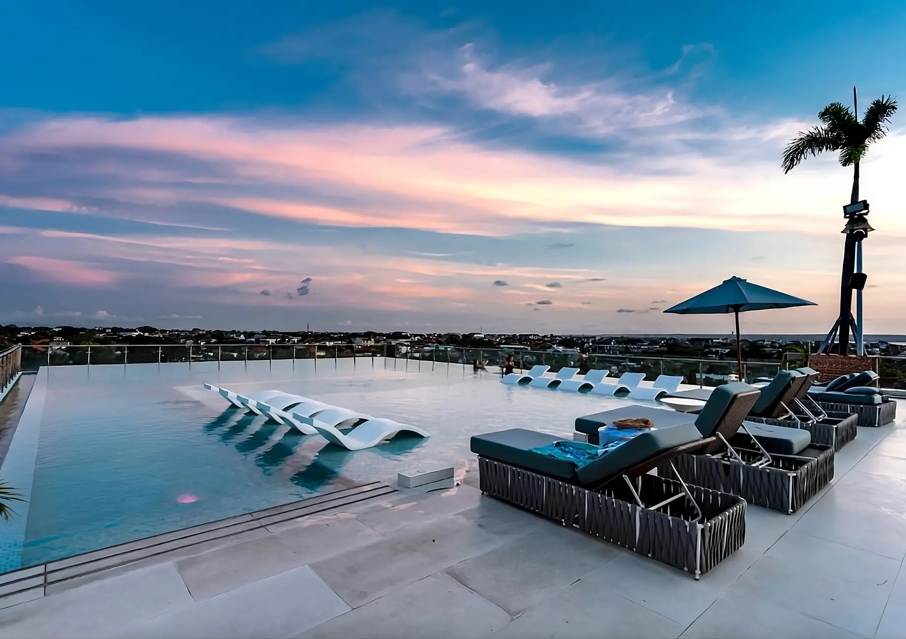 Rooftop pool at The Umalas Signature clubhouse